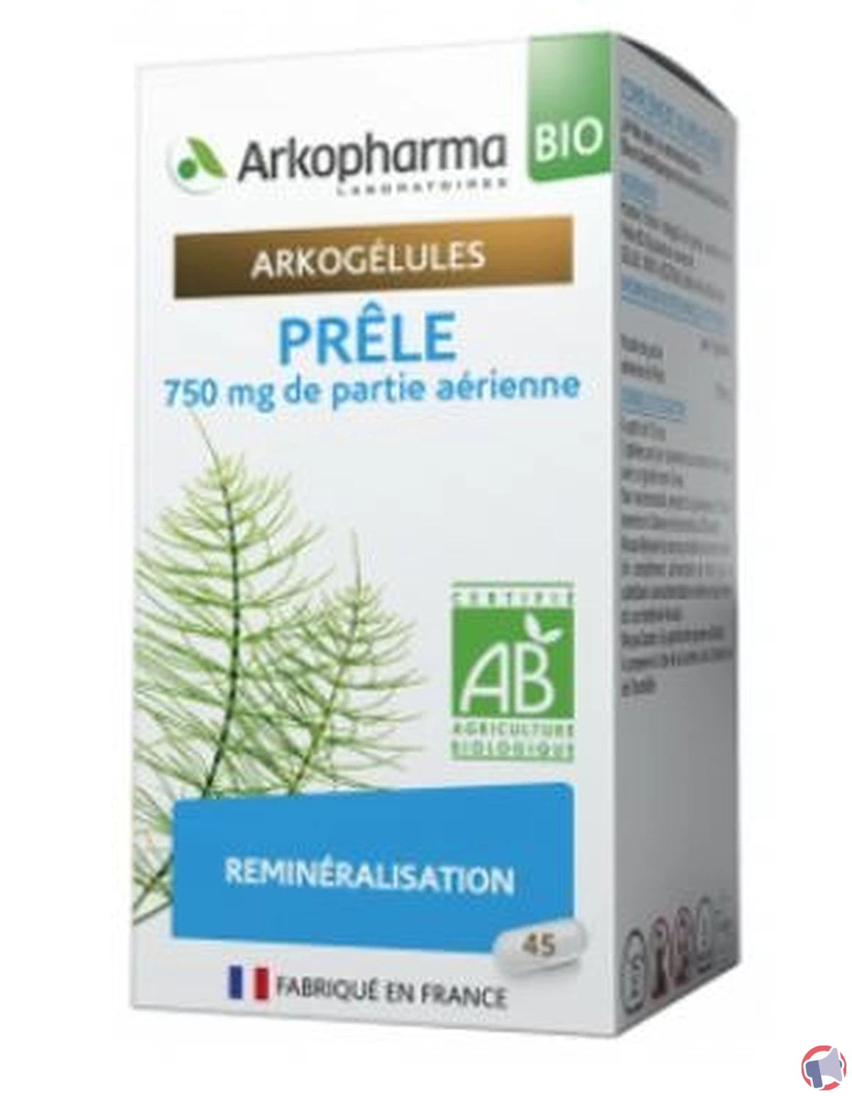 Rappel de produit : ARKOGELULE Prêle BIO gélules Bte/45 d'ARKOPHARMA