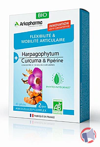 Rappel produit ARKOGELULES COMPLEX Flexibilité et mobilité articulaire BIO ARKOPHARMA