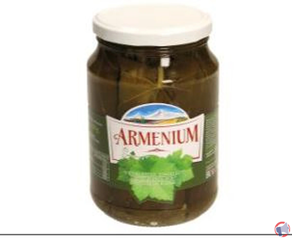 Rappel de produit : feuilles de vigne marinées Armenium
