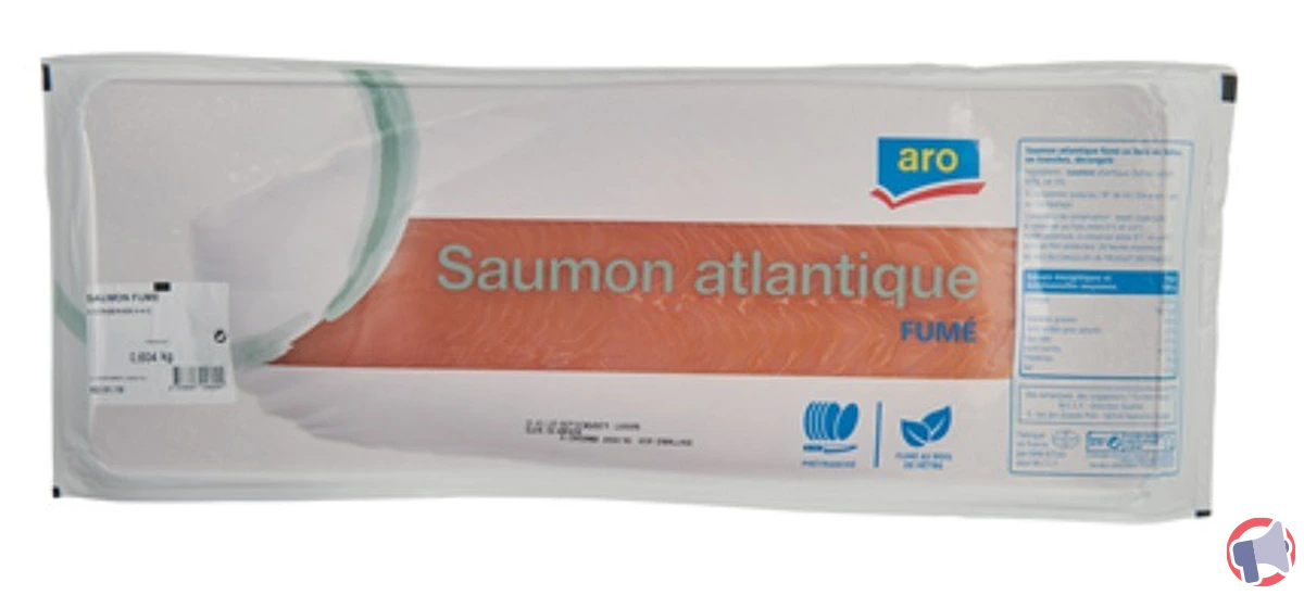 Rappel : aro saumon fumé atlantique pré-tranché (risques et conduite à tenir)