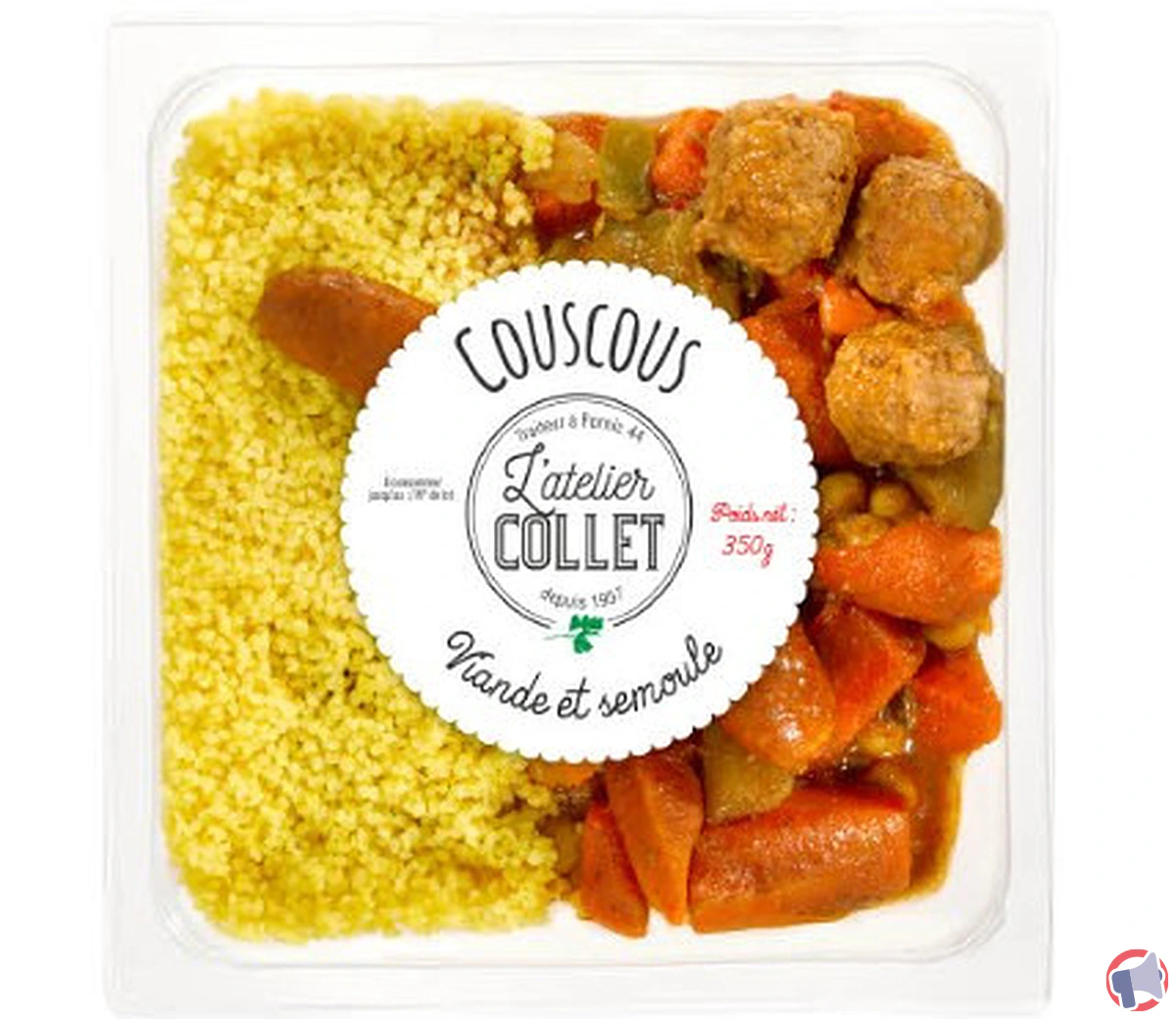 Alerte rappel : atelier collet couscous viande semoule 350g
