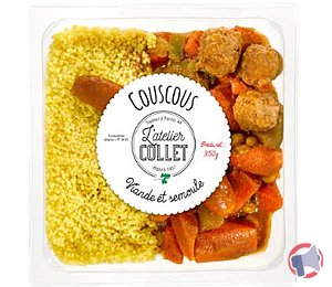 Rappel produit Couscous viande et semoule 350G AC Atelier collet