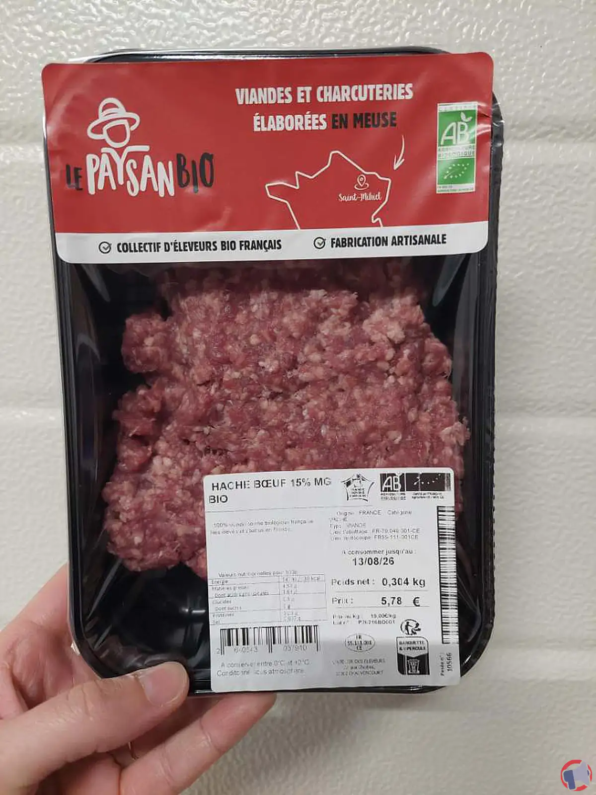 Rappel produit : atelier éleveurs steak haché bf 15 mg haché (retrait en raison d’un risque sanitaire)