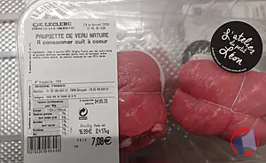Rappel produit Paupiette de veau ATELIER DU PETIT LEON