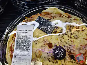 Rappel produit Pizza carbonara ATELIER DU PETIT LEON