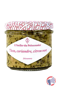 Rappel produit Tartinable de Thon Albacore, coriandre, citron vert Atelier du Poissonnier