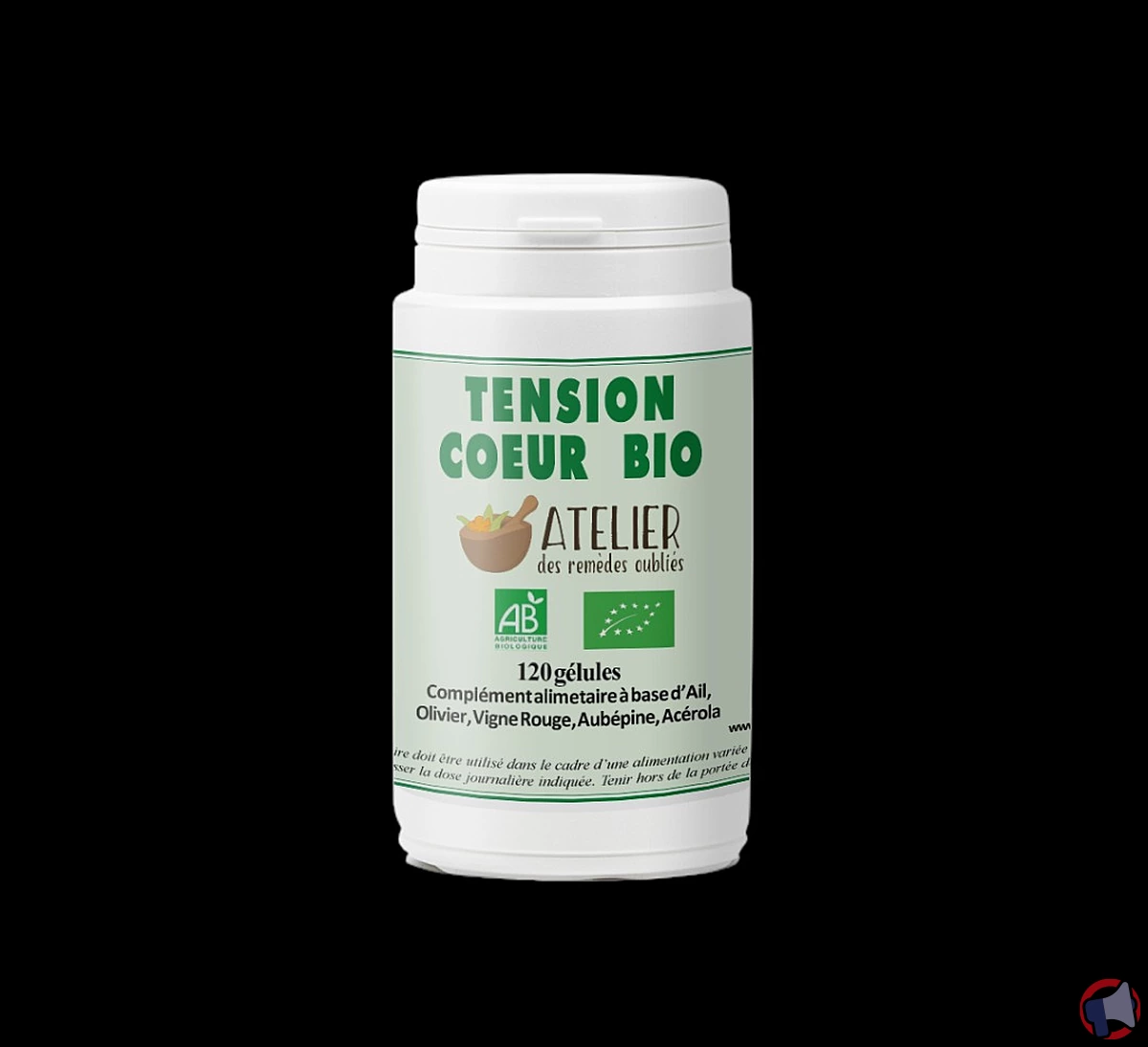 Rappel du produit 'Complexe Tension cœur Bio' de la marque Atelier des Remèdes Oubliés