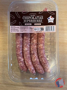 Rappel produit CHIPOLATA SUPERIEURE 80G X4 Les Ateliers