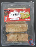 Rappel produit 4 nems crevettes, merlu, crabe Auchan (photo numéro 1)