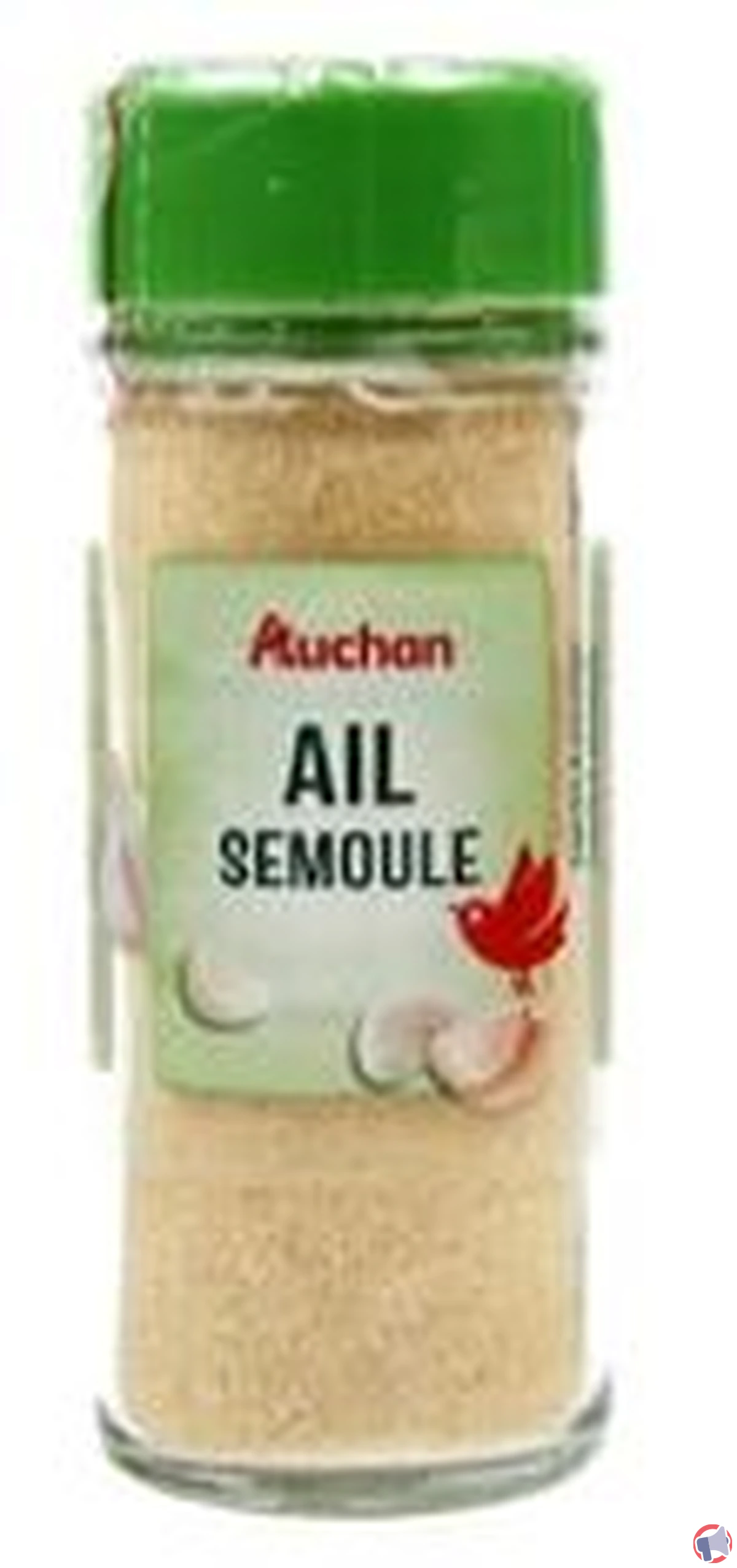 Rappel produit Auchan ail semoule 55g