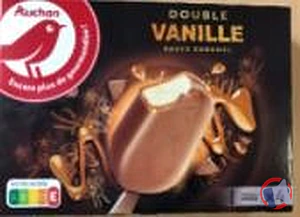 Rappel produit AUCHAN BATONNETS DOUBLE ENROBAGE CHOCO / CARAMEL X4 AUCHAN
