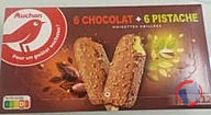 Rappel produit AUCHAN AUCHAN BATONNETS X12 6 CHOCOLAT – 6 PISTACHE