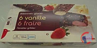 Rappel produit AUCHAN AUCHAN BATONNETS X12 6 VANILLE – 6 FRAISE