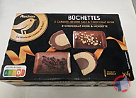 Rappel produit AUCHAN BUCHETTE NOISETTES CHOCO ET CHOCOLAT CARAMEL X4 310G AUCHAN (photo numéro 1)
