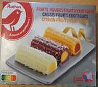 Rappel produit AUCHAN AUCHAN Bûchettes Fruits exotiques X6 333G