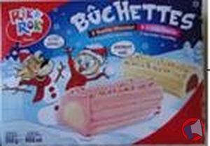 Rappel produit AUCHAN Bûchettes KIDS Vanille Chocolat Fraise X6 AUCHAN