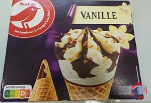Rappel produit AUCHAN CONE VANILLE x6 410G AUCHAN