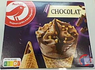 Rappel produit AUCHAN AUCHAN CONE X6 CHOCOLAT 440G
