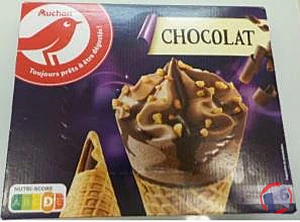 Rappel produit AUCHAN CONE X6 CHOCOLAT 440G AUCHAN