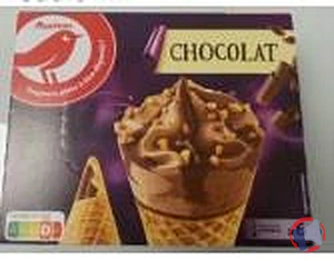 Rappel produit AUCHAN CONE X6 CHOCOLAT 445G AUCHAN