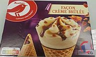 Rappel produit AUCHAN AUCHAN CONE X6 CREME BRULEE