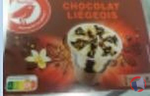 Rappel produit AUCHAN COUPE CHOCO LIEGEOIS x4 AUCHAN