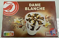 Rappel produit AUCHAN AUCHAN COUPE DAME BLANCHE x4 286G