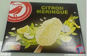 Rappel produit AUCHAN GG CITRON MERINGUE SAUCE MARBRAGE LASER X4 AUCHAN
