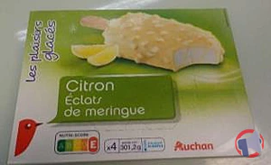 Rappel produit AUCHAN GG CITRON MERINGUE SAUCE MARBRAGE LASER X4 AUCHAN