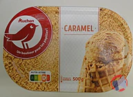 Rappel produit AUCHAN GLACE VRAC CARAMEL 500G AUCHAN (photo numéro 1)