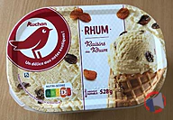 Rappel produit AUCHAN GLACE VRAC RHUM RAISINS 528G AUCHAN (photo numéro 1)