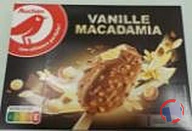 Rappel produit AUCHAN Grands bâtonnets VANILLE MACADAMIA X4 270G AUCHAN (photo numéro 1)
