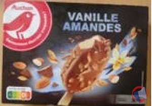 Rappel produit AUCHAN GRANDS GOURMANDS VANILLE AMANDES x4 AUCHAN