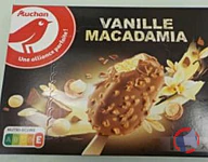 Rappel produit AUCHAN GRANDS GOURMANDS VANILLE MACADAMIA X4 270G AUCHAN (photo numéro 1)