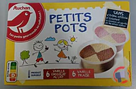 Rappel produit AUCHAN KIDS - RIK ET ROK POTS VANILLE FRAISE ET VANILLE CHOCOLAT 60ML X12 AUCHAN (photo numéro 1)