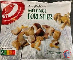 Rappel produit AUCHAN MELANGE FORESTIER 450G AUCHAN
