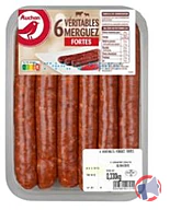 Rappel produit AUCHAN MERGUEZ FORTE X6 ET X12 AUCHAN (photo numéro 1)