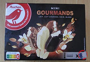 Rappel produit AUCHAN MINI GOURMANDS BATONNETS CHOCOLAT X8 258G AUCHAN
