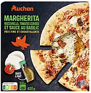 Rappel produit AUCHAN PIZZA MARGHERITA 420G AUCHAN (photo numéro 1)