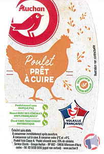 Rappel produit AUCHAN POULET BLANC AUCHAN