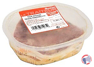 Rappel produit AUCHAN TETE ROULEE SAUCE VIN 300G AUCHAN