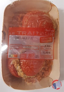 Rappel produit AUCHAN LE TRAITEUR TOMATE FARCIE RIZ 450G AUCHAN