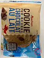 Rappel produit AUCHAN Cookies chocolat au lait et Cookies caramel au beurre salé