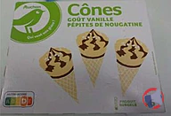 Rappel produit ESSENTIEL CONE VANILLE x6 399,6G AUCHAN (photo numéro 1)