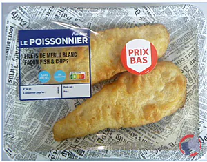Rappel produit FILET DE MERLU BLANC FACON FISH&CHIPS AUCHAN