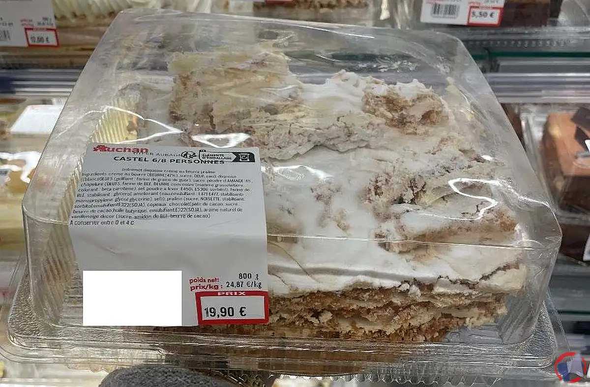 Rappel produit : auchan gâteau castel