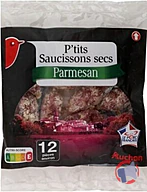 Rappel produit PETIT SAUCISSON PARMESAN 75G AUCHAN (photo numéro 1)