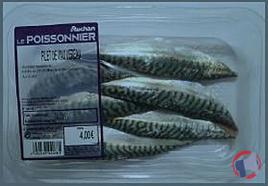 Rappel produit FILET DE MAQUEREAU AUCHAN LE POISSONNIER