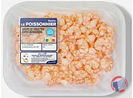Rappel produit QUEUE DE CREVETTE CUITE REFRIGEREE DECO SANS SULFITE 220G AUCHAN LE POISSONNIER