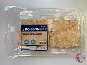 Rappel produit Terrine aux 2 saumons Auchan Le poissonnier